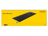 DeLOCK 12671 tastatur Kontor RF trådløst QWERTZ Tysk Sort