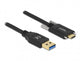 DeLOCK 84007 USB-kabel USB 3.2 Gen 2 (3.1 Gen 2) 0,5 m USB A USB C 10 Gbit/sek. Sort
