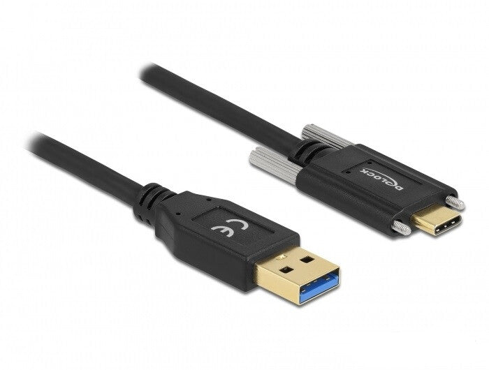 DeLOCK 84007 USB-kabel USB 3.2 Gen 2 (3.1 Gen 2) 0,5 m USB A USB C 10 Gbit/sek. Sort