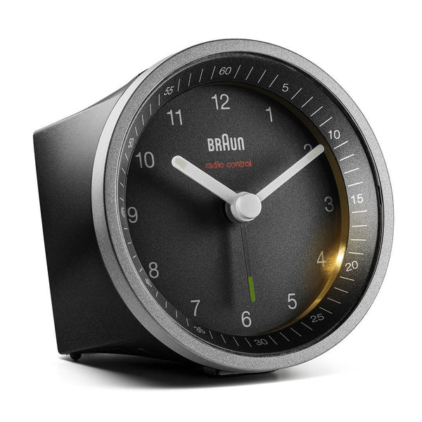Braun BC07SB-DCF Quartz alarmur Sort, Sølv