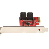 StarTech.com 4P6G-PCIE-SATA-CARD interface-kort/adapter Intern