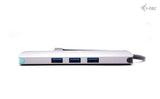 i-tec Metal C31NANODOCKLANPD dockingstation Ledningsført USB 3.2 Gen 1 (3.1 Gen 1) Type-C Sølv, Turkis