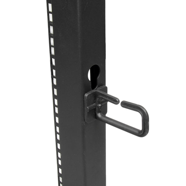 StarTech.com 4POSTRACK15U stativ 15U Fritstående reol Sort