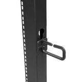 StarTech.com 4POSTRACK18U stativ 18U Fritstående reol Sort