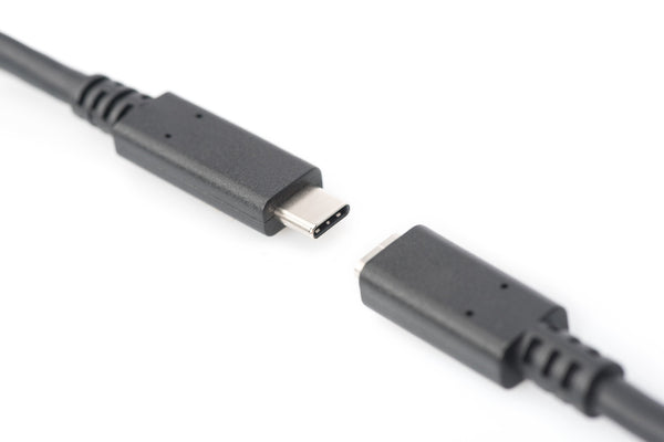 Digitus AK-300210-015-S USB-kabel USB 2.0 1,5 m USB C 0,48 Gbit/sek. Sort