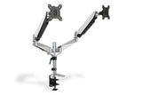 Digitus DA-90353 skærmbeslag og -stativer 68,6 cm (27") Skrivebord Sort, Sølv