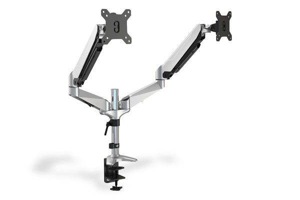Digitus DA-90353 skærmbeslag og -stativer 68,6 cm (27") Skrivebord Sort, Sølv