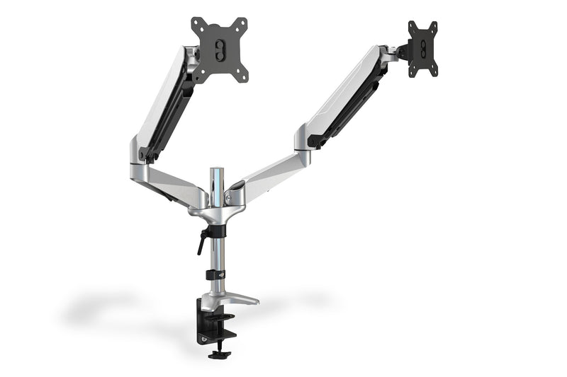 Digitus DA-90353 skærmbeslag og -stativer 68,6 cm (27") Skrivebord Sort, Sølv