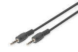 Digitus AK-510100-025-S lydkabel 2,5 m 3.5mm Sort