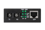Digitus DN-82020-1 netværksomformer til medie 100 Mbit/s 1310 nm Multitilstand Sort