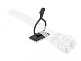 DeLOCK 60176 kabelorganisator Gulv Kabelkrog Sort 10 stk