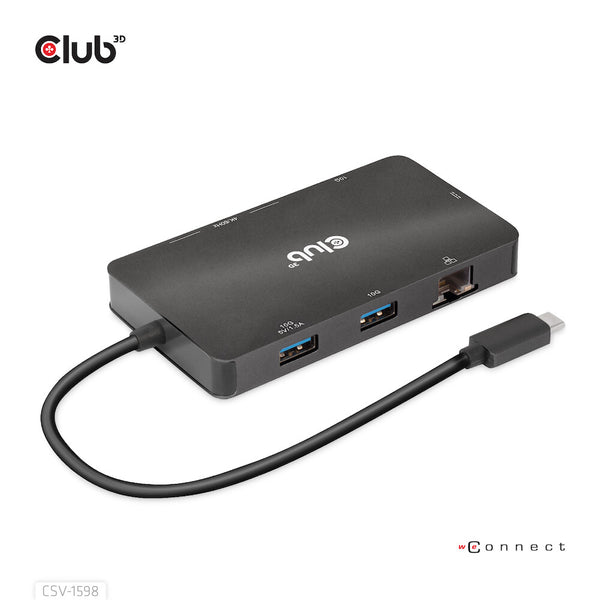 CLUB3D CSV-1598 dockingstation USB 3.2 Gen 2 (3.1 Gen 2) Type-C Sort
