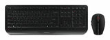CHERRY JD-7000EU-2 tastatur Mus inkluderet Hjemme/kontor RF trådløst QWERTY Engelsk Sort