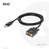CLUB3D CAC-1012 videokabel adapter 2 m DisplayPort VGA (D-Sub) Sort
