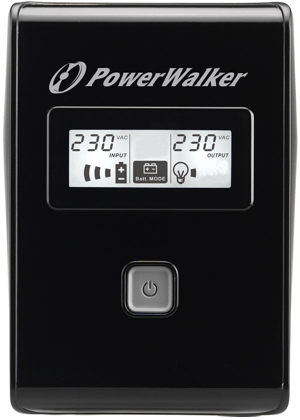 PowerWalker VI 850 LCD UPS-enhed Interaktivt indgangsstik 0,85 kVA 480 W