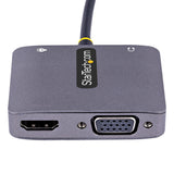 StarTech.com 122-USBC-HDMI-4K-VGA USB grafisk adapter 3840 x 2160 pixel Grå