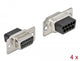 DeLOCK 66719 kabelsamler D-Sub Sort, Sølv