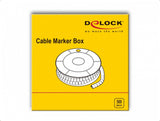DeLOCK 18355 kabelmarkering Gul Plast 500 stk