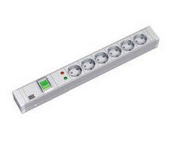 Bachmann 333.005 strømforsyningsenhed (PDU) 6 AC stikkontakt(er) 1U Hvid