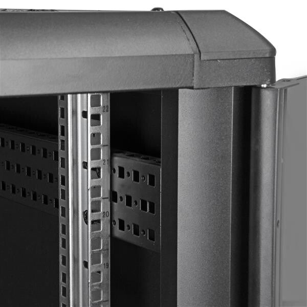 StarTech.com RK2236BKF stativ 22U Fritstående reol Sort