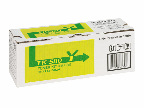 KYOCERA TK-580Y tonerpatron 1 stk Original Gul