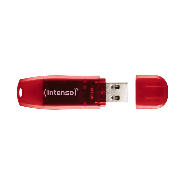 Intenso Rainbow Line USB-nøgle 128 GB USB Type-A 2.0 Rød, Transparent