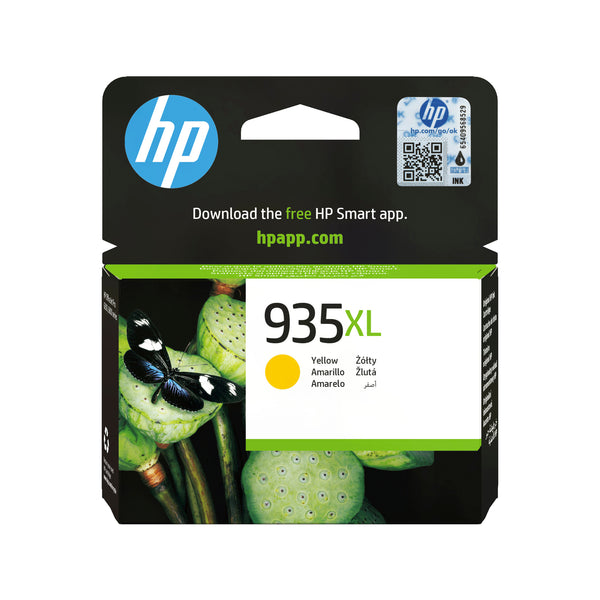 HP Original 935XL-blækpatron med høj kapacitet, gul