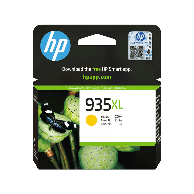 HP Original 935XL-blækpatron med høj kapacitet, gul