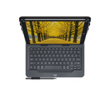 Logitech 920-008337 tastatur til mobil enhed QWERTZ Tysk Bluetooth Sort