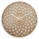NeXtime 3149BE Væg- og bordur Kvartsur Cirkel Beige, Hvid