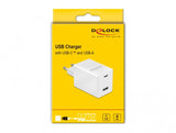 DeLOCK 41448 oplader til mobil enhed Universel Hvid Vekselstrøm Indendørs