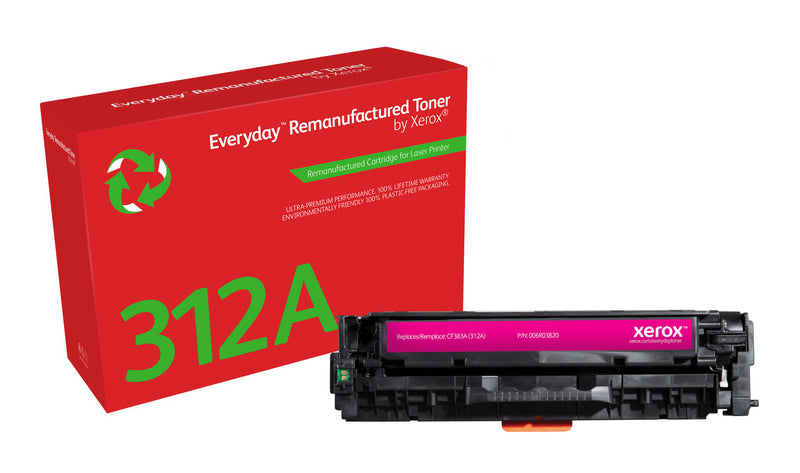 Everyday™ Magenta Remanufactured Toner by Xerox compatible with HP 312A (CF383A), Standard kapacitet
