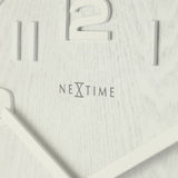 NeXtime 3096WI Væg- og bordur Kvartsur Cirkel Hvid