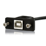 StarTech.com USBPNLBFBM1 USB-kabel USB 2.0 0,3 m USB B 0,48 Gbit/sek. Sort