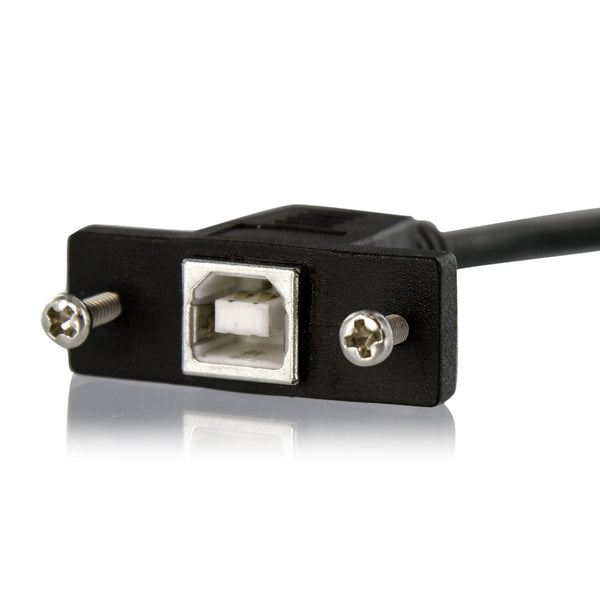 StarTech.com USBPNLBFBM1 USB-kabel USB 2.0 0,3 m USB B 0,48 Gbit/sek. Sort