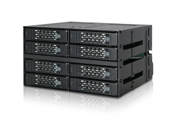 Icy Dock MB508SP-B drive bay panel 2x 5,25" Bærerpanel Sort