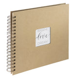 Hama Craft fotoalbum og arkbeskyttelse Brun 80 ark 10 x 15 Spiral indbinding