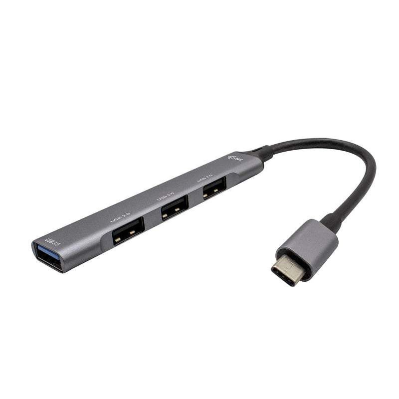 i-tec Metal C31HUBMETALMINI4 interface hub USB 3.2 Gen 1 (3.1 Gen 1) Type-C Metallic