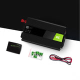 Green Cell INV08 strømadapter og vekselret Udendørs 1000 W Sort