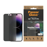 PanzerGlass ® Privacy Skærmbeskyttelse iPhone 14 Pro Max | Classic Fit