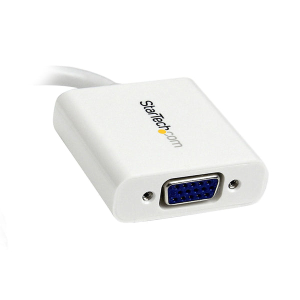 StarTech.com MDP2VGAW videokabel adapter 0,13 m Mini DisplayPort VGA (D-Sub) Hvid