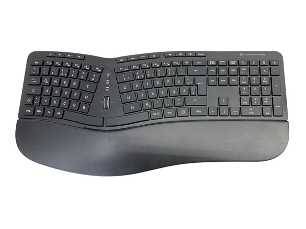 Conceptronic ORAZIO02DE tastatur Mus inkluderet Kontor RF trådløst QWERTZ Tysk Sort