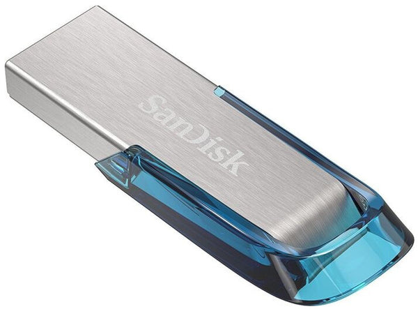 SanDisk Ultra Flair USB-nøgle 128 GB USB Type-A 3.2 Gen 1 (3.1 Gen 1) Blå, Sølv