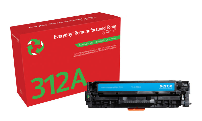 Everyday™ Cyan Remanufactured Toner by Xerox compatible with HP 312A (CF381A), Standard kapacitet