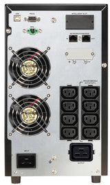 PowerWalker VFI 3000 CG PF1 UPS-enhed Dobbeltkonvertering (online) 3 kVA 3000 W 9 AC stikkontakt(er)