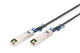 Digitus DN-81243 InfiniBand og fiberoptisk kabel 3 m SFP28 DAC Sort, Sølv