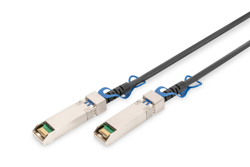 Digitus DN-81243 InfiniBand og fiberoptisk kabel 3 m SFP28 DAC Sort, Sølv