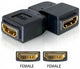 DeLOCK Adapter HDMI female > HDMI female 90° left HDMI 1.3 Sort