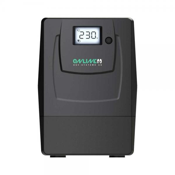 ONLINE USV-Systeme USV YUNTO Smile 800 UPS-enhed Interaktivt indgangsstik 0,8 kVA 480 W 2 AC stikkontakt(er)