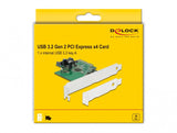 DeLOCK 89029 interface-kort/adapter Intern SATA, USB 3.2 Gen 2 (3.1 Gen 2)